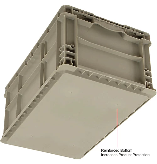 Discount 😀 Global Industrial Stackable Straight Wall Container, Solid, 24"Lx15"Wx11"H, Gray 💯 15 Discount 😀 Global Industrial Stackable Straight Wall Container, Solid, 24"Lx15"Wx11"H, Gray 💯 - Image 15