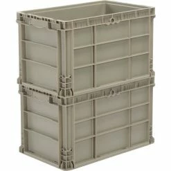 Promo 🛒 Global Industrial Stackable Straight Wall Container, Solid, 24"Lx15"Wx14"H, Gray ❤️ 11 Promo 🛒 Global Industrial Stackable Straight Wall Container, Solid, 24"Lx15"Wx14"H, Gray ❤️ -Containers shop 270289 03