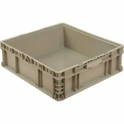Cheapest ๐ Global Industrial Stackable Straight Wall Container, Solid, 24"Lx22"Wx7"H, Gray ๐งจ
