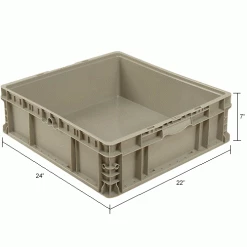 Cheapest ๐ Global Industrial Stackable Straight Wall Container, Solid, 24"Lx22"Wx7"H, Gray ๐งจ 29 Cheapest ๐ Global Industrial Stackable Straight Wall Container, Solid, 24"Lx22"Wx7"H, Gray ๐งจ -Containers shop 270290 dim