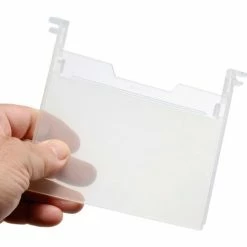 Discount 😀 Quantum Storage Systems SNH010 3" x 5" Clear Plastic Label Holder Price for Pack of 6 🔔 -Containers shop 274320 02