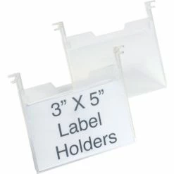 Discount 😀 Quantum Storage Systems SNH010 3" x 5" Clear Plastic Label Holder Price for Pack of 6 🔔 -Containers shop 274320 04