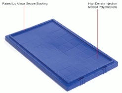 Flash Sale ❤️ Global Industrial™ Lid LID181 for Stack and Nest Storage Container SNT180, SNT185, Blue - Pkg Qty 6 🥰 -Containers shop 274321BL 1wco