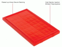 Cheapest ✔️ Global Industrial™ Lid LID201 for Stack and Nest Storage Container SNT200, Red - Pkg Qty 6 🎁 -Containers shop 274322RD 1wco
