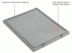 Budget 🎉 Global Industrial Lid LID301 for Stack and Nest Storage Container SNT300, Gray - Pkg Qty 3 😀 -Containers shop 274326GY 1wco