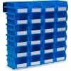 Cheapest 👍 Triton Products LocBin Wall Storage, 3-210BWS, W/Rails, Small, Blue (26 pc) 🔔