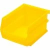 Best Sale 😉 LocBin™ 4-1/8"L x 5-3/8"W x 3"H Yellow Stacking, Hanging, Interlocking Polypropylene Bins,6 CT 👍