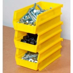 Wholesale 🔥 LocBin™ 4-1/8"L x 7-3/8"W x 3"H Yellow Stacking, Hanging, Interlocking Polypropylene Bins,6 CT 🥰 12 Wholesale 🔥 LocBin™ 4-1/8"L x 7-3/8"W x 3"H Yellow Stacking, Hanging, Interlocking Polypropylene Bins,6 CT 🥰 -Containers shop 3 220Y 6 inuse2 1200p