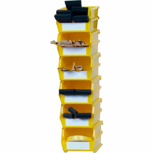 Wholesale 🔥 LocBin™ 4-1/8"L x 7-3/8"W x 3"H Yellow Stacking, Hanging, Interlocking Polypropylene Bins,6 CT 🥰 7 Wholesale 🔥 LocBin™ 4-1/8"L x 7-3/8"W x 3"H Yellow Stacking, Hanging, Interlocking Polypropylene Bins,6 CT 🥰 - Image 7