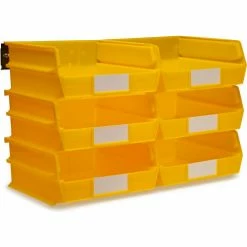 Best deal 👍 Triton Products LocBin Wall Storage, 3-235YWS, W/Rails, Large, Yellow (8 pc) 🔔