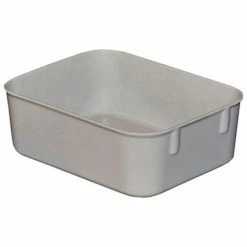 Best deal 🛒 MFG Tray Molded Fiberglass Toteline Nesting Tote 921108 - 6-1/8 "L x 4-7/8"W x 2-1/8"H, Gray - Pkg Qty 30 ⭐