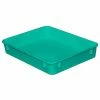 Coupon 😀 MFG Tray Molded Fiberglass Toteline Nesting Tote 930108 - 12-3/8"L x 9-3/4"W x 2-1/8"H, Green 🧨