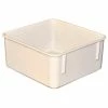 Outlet 😉 MFG Tray Molded Fiberglass Toteline Nesting Tote 923108 - 9-3/4"L x 9-1/4"W x 4-1/2"H, White 🧨