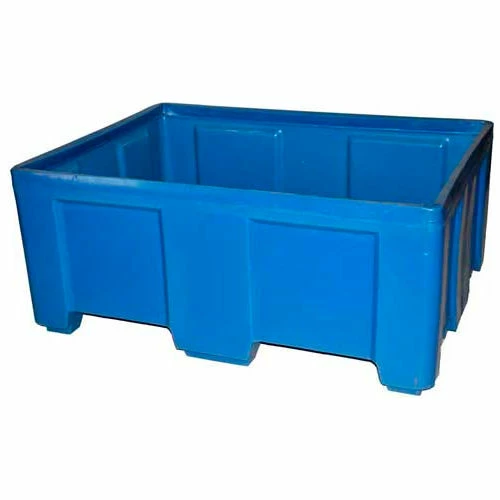 New π Forkliftable Bulk Shipping Container No Lid - 49-1/2"L x 37-1/2"W x 21-1/2"H, Blue β 1 New π Forkliftable Bulk Shipping Container No Lid - 49-1/2"L x 37-1/2"W x 21-1/2"H, Blue β
