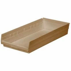 Top 10 ๐ Global Industrial Plastic Nesting Storage Shelf Bin 11-1/8"W x 23-5/8"D x 4"H Beige - Pkg Qty 6 ๐