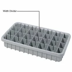 Coupon ⭐ Dandux Width Divider 50P0015027 for Dividable Nesting Box 50P1816030, Gray - Pkg Qty 6 🎉