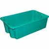 Cheap 🎁 MFG Tray Molded Fiberglass Nest and Stack Tote 780508 - 24-1/4" x 14-3/4" x 8" Green - Pkg Qty 10 🎁