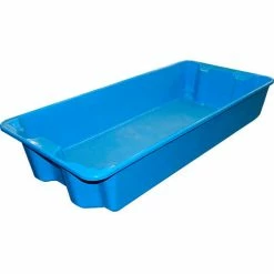 Budget ⌛ MFG Tray Molded Fiberglass Nest and Stack Tote 780108 with Wire - 42-1/2" x 20" x 7-1/2", Pkg Qty 5, Blue - Pkg Qty 5 🌟