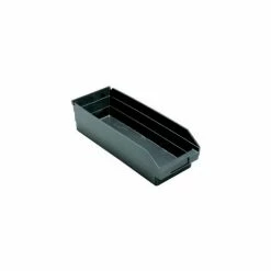 Outlet 😉 Recycled Nesting Storage Shelf Bin QSB114BR 8-3/8"W x 23-5/8"D x 4"H - Pkg Qty 6 🌟