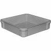 Budget 👍 MFG Tray Molded Fiberglass Toteline Stacking Tote 825008 - 14-3/8"L x 14-3/8"W x 3-1/2"H, Gray 🌟