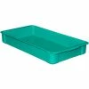 Discount 👍 MFG Tray Molded Fiberglass Toteline Stacking Tote 808208 - 22-3/8"L x 12"W x 3-1/8"H, Green 🛒