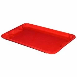 Promo 🧨 MFG Tray Molded Fiberglass Toteline Nest and Stack Lid 780418 - 20-1/2" x 12-7/8", Pkg Qty 10, Red - Pkg Qty 10 🧨