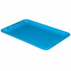 Buy ✨ MFG Tray Molded Fiberglass Toteline Nest and Stack Lid 780318 - 19-3/4" x 12-1/2", Blue - Pkg Qty 12 💯