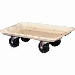Budget 🎁 MFG Tray Molded Fiberglass Toteline Dolly 780238 for 17-7/8" x10"-5/8" x 5" Tote, White 👍
