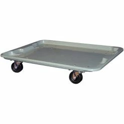 Best deal 🥰 MFG Tray Molded Fiberglass Toteline Dolly 780738 for 27-1/2 " x 20" x 14-1/8" Tote, Gray ⌛