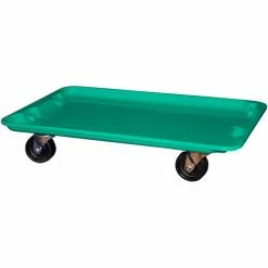 Coupon ❤️ MFG Tray Molded Fiberglass Toteline Dolly 780538 for 24-3/8" x 14-7/8" x 8" Tote, Green 🧨