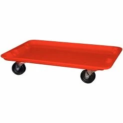 Brand new ✔️ MFG Tray Molded Fiberglass Toteline Dolly 780538 for 24-3/8" x 14-7/8" x 8" Tote, Red ❤️
