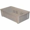 Best Pirce 😍 MFG Tray Molded Fiberglass Toteline Stacking Wash Box 814248 - 20-3/4"L x 11-1/4"W x 5"H, Gray ✔️
