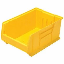 Best Sale ⌛ Quantum Storage Systems Quantum Plastic Hulk Stacking Bin, 16-1/2"W x 30"D x 11"H, Yellow ⌛