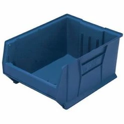 Cheap 😀 Quantum Storage Systems Quantum Plastic Hulk Stacking Bin, 16-1/2"W x 30"D x 15"H, Blue ✔️