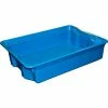 Promo ⌛ MFG Tray Molded Fiberglass Nest and Stack Tote 780808 - 25-1/4" x 18" x 6", Pkg Qty 6, Blue - Pkg Qty 6 🔔