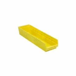 New ๐ Plastic Nesting Storage Shelf Bin QSB206 6-5/8"W x 23-5/8"D x 6"H Yellow - Pkg Qty 8 ๐
