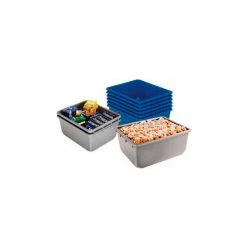 Outlet ✨ Quantum Storage Systems Quantum QuanTub Nesting Tote TUB12419-9 - 24-1/2 x 19 x 9-1/2 USDA FDA Approved, Blue - Pkg Qty 6 🥰