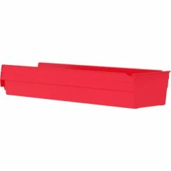 Deals 😍 Akro-Mils Plastic Nesting Storage Shelf Bin 30164 - 6-5/8"W x 23-5/8"D x 4"H Red - Pkg Qty 6 🎉 -Containers shop 30164RED 13