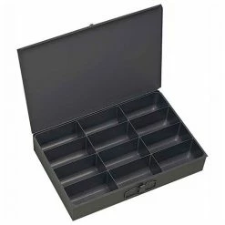 Deals 🛒 Durham Mfg. Durham Steel Scoop Compartment Box 115-95 - 12 Compartments 18 x 12 x 3 - Pkg Qty 4 👏