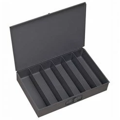 Best Sale ⭐ Durham Mfg. Durham Steel Scoop Compartment Box 117-95 - 6 Vertical Compartments 18 x 12 x 3 - Pkg Qty 4 🥰