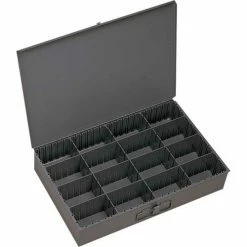 Flash Sale 🧨 Durham Mfg. Durham Steel Scoop Compartment Box 131-95 - Adjustable Compartments 18 x 12 x 3 - Pkg Qty 4 🔥