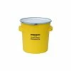 Promo 🔔 Eagle Mfg Eagle 1654 Plastic Salvage Drum - 20 Gallon - Yellow with Metal Lever-Lock Ring ⌛