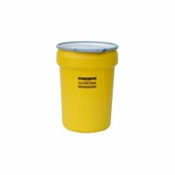 Top 10 👏 Eagle Mfg Eagle 1602 Plastic Salvage Drum - 30 Gallon - Yellow with Metal Lever-Lock Ring 🔔