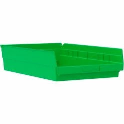 Buy 🛒 Akro-Mils Plastic Nesting Storage Shelf Bin 30178 - 11-1/8"W x 17-5/8"D x 4"H Green - Pkg Qty 12 👍