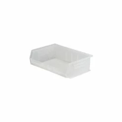Best deal 😀 Akro-Mils® AkroBin® Plastic Stack & Hang Bin, 16-1/2"W x 10-7/8"D x 5"H, Clear - Pkg Qty 6 🤩