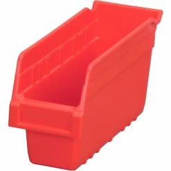 Cheapest ✨ Akro-Mils ShelfMax® Plastic Nesting Storage Shelf Bin 30040 - 4-1/8"W x 11-5/8"D x 6"H Red - Pkg Qty 16 ✨