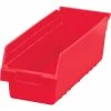 Best Sale 🔥 Akro-Mils ShelfMax® Plastic Nesting Storage Shelf Bin 30098 - 6-5/8"W x 17-7/8"D x 6"H Red - Pkg Qty 10 ⌛