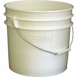Top 10 🥰 Vestil 3.5 Gallon Open Head Plastic Pail PAIL-35-PWS with Steel Handle - White 🧨