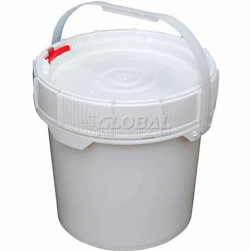 Outlet ๐ฅ Vestil 3.5 Gallon Screw-Top Plastic Pail & Lid PAIL-SCR-35-W - White โค๏ธ 1 Outlet ๐ฅ Vestil 3.5 Gallon Screw-Top Plastic Pail & Lid PAIL-SCR-35-W - White โค๏ธ