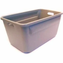 Cheapest ✨ New England Plastics Tote-Alls Tote Container 24-1/8"L x 14-3/8"W x 12"H, Gray - Pkg Qty 10 🤩